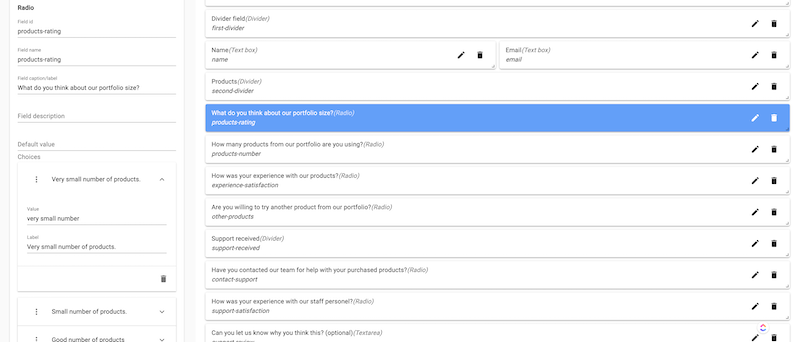 Editing-questions-Likert-scale-form