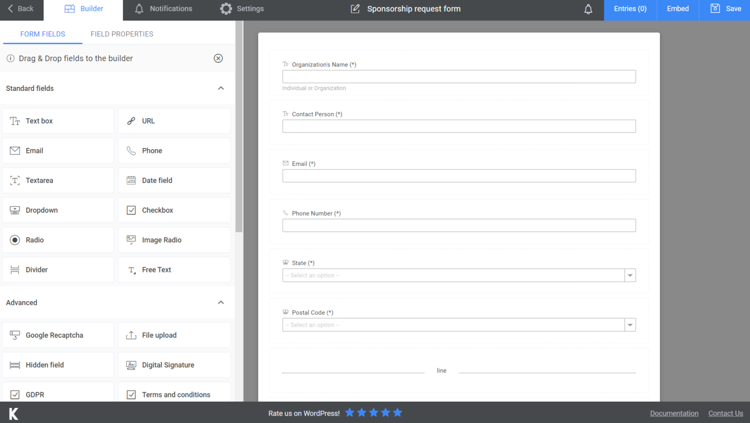 How to create a sponsorship form – a guide for 2021 - Kali Forms